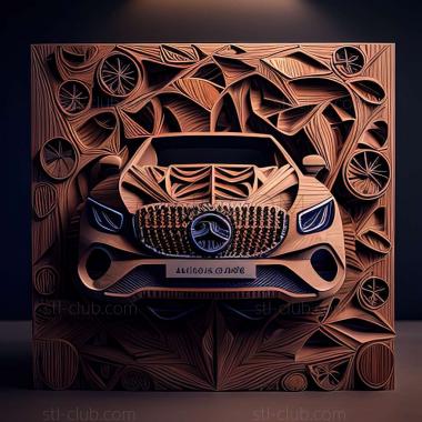 3D мадэль Mercedes Benz EQS (STL)
